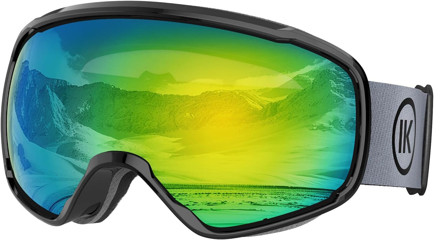 InnerKing OTG Ski Goggles – SGS Certified Anti-Fog Snowboarding Goggles