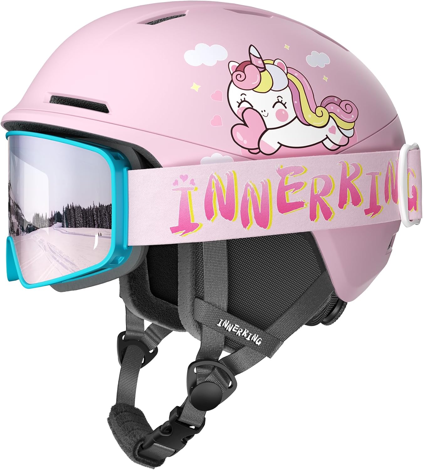 InnerKing Kids Ski Helmet with Goggles