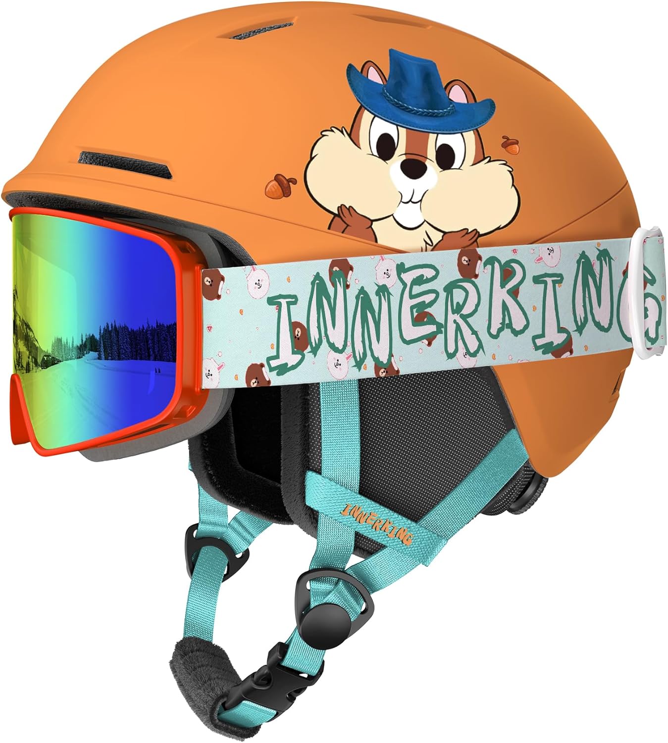 InnerKing Kids Ski Helmet with Goggles