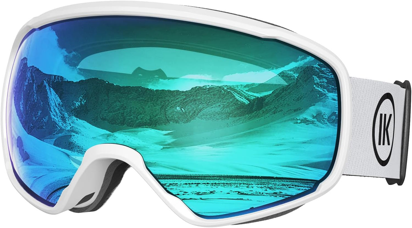 InnerKing OTG Ski Goggles – SGS Certified Anti-Fog Snowboarding Goggles