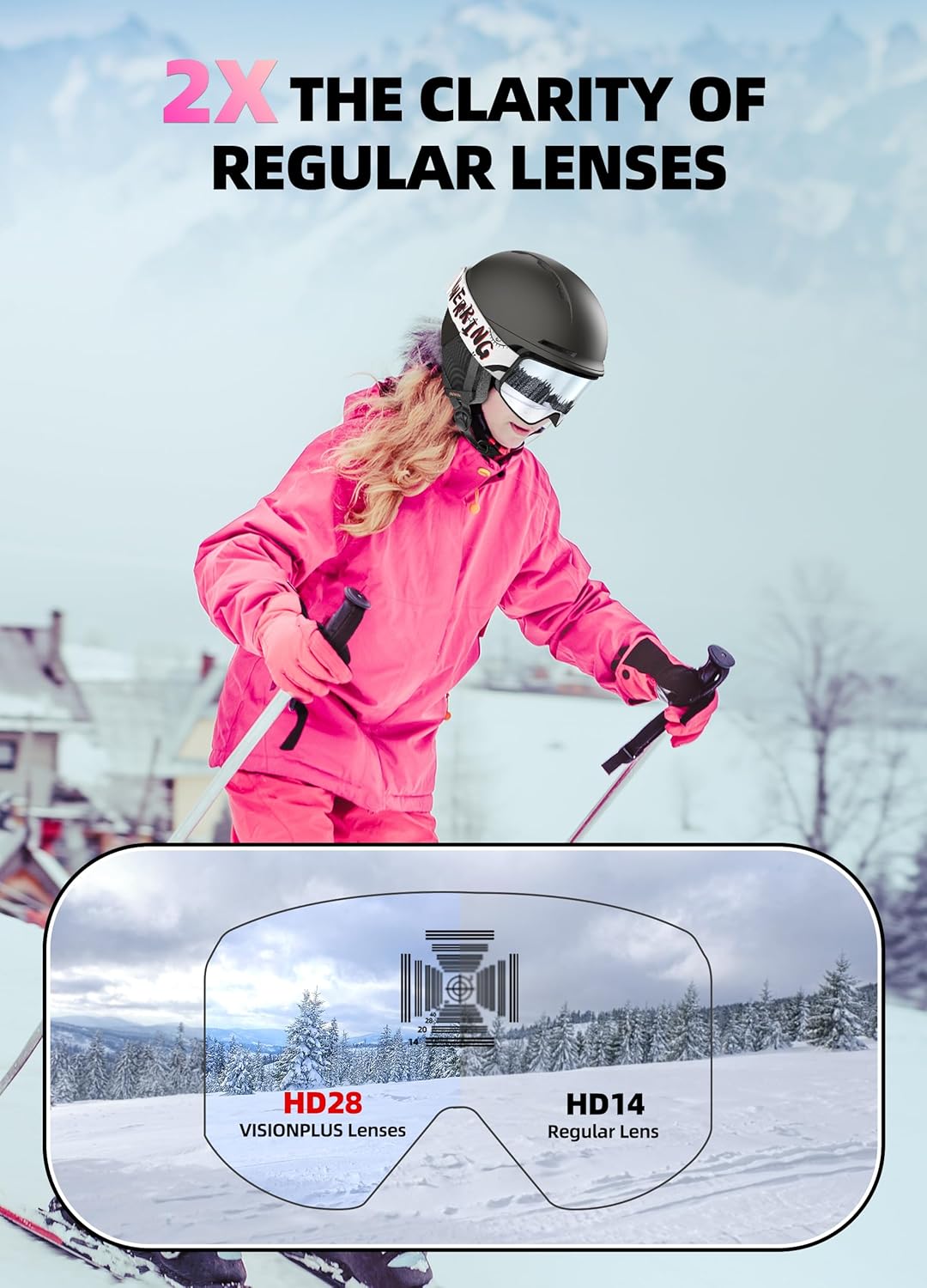 InnerKing Kids Ski Helmet with Goggles