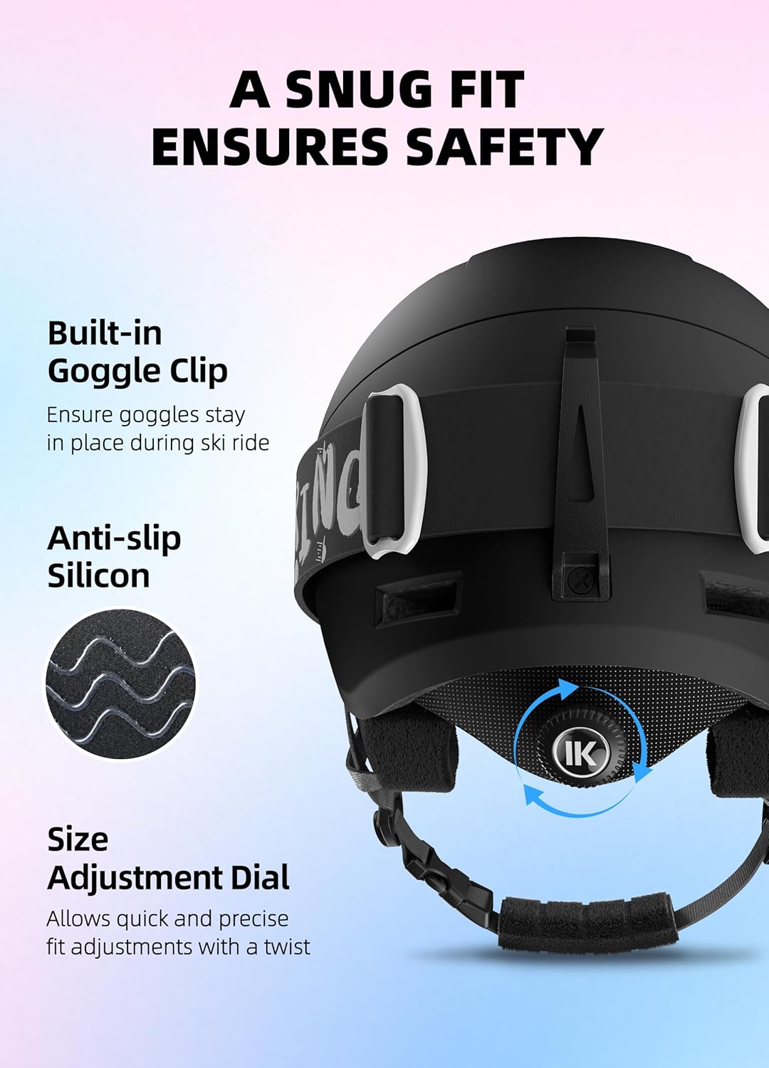 InnerKing Kids Ski Helmet with Goggles