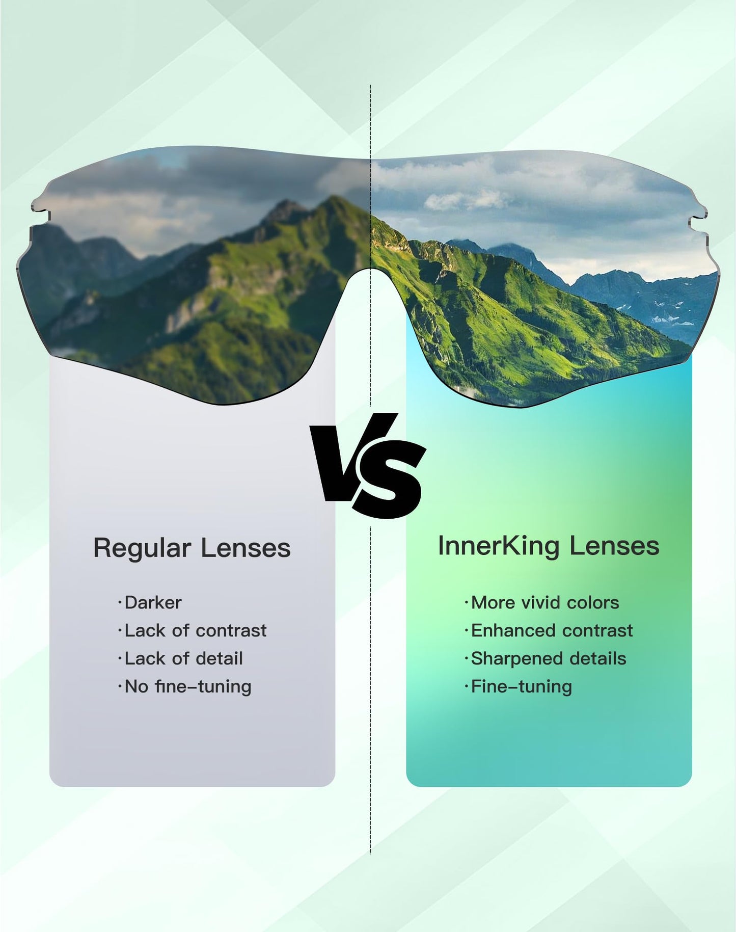 InnerKing Photochromic Cycling Glasses