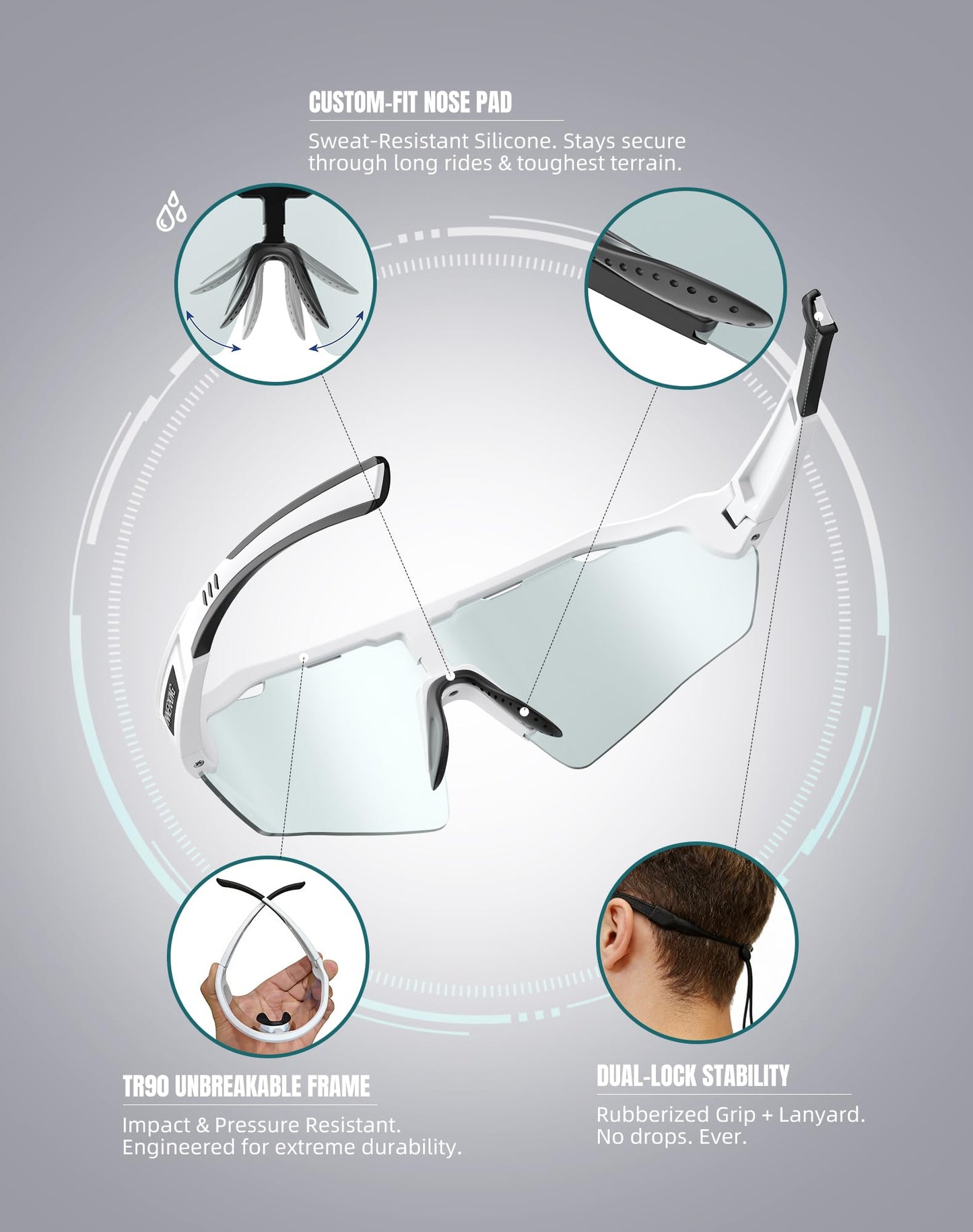 Innerking Photochromic Cycling Glasses