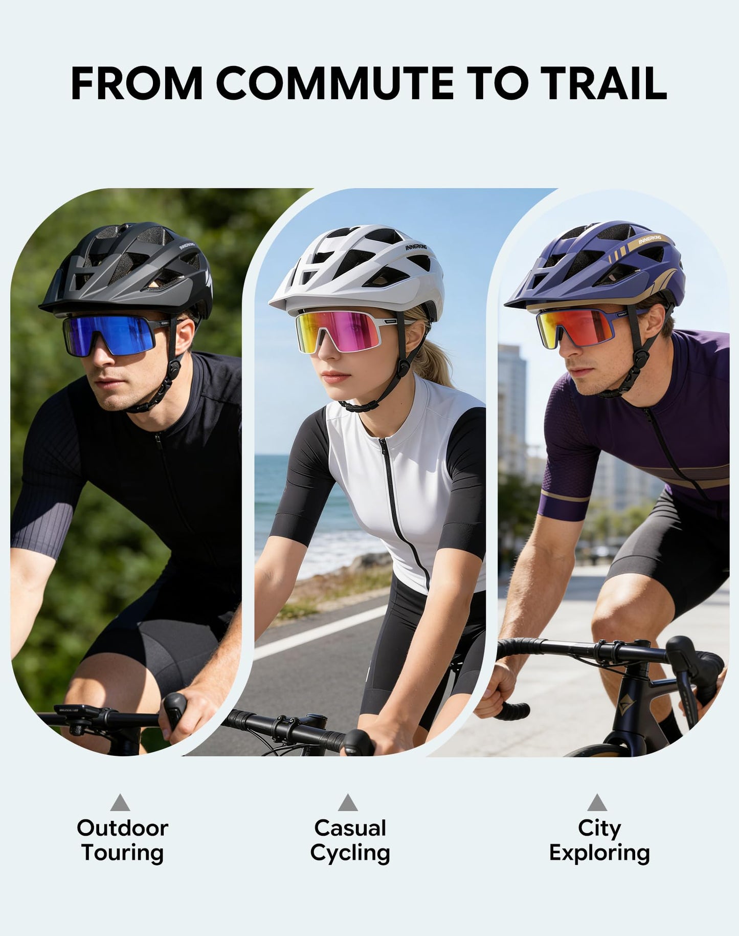 InnerKing Lightweight Cycling Helmet Set