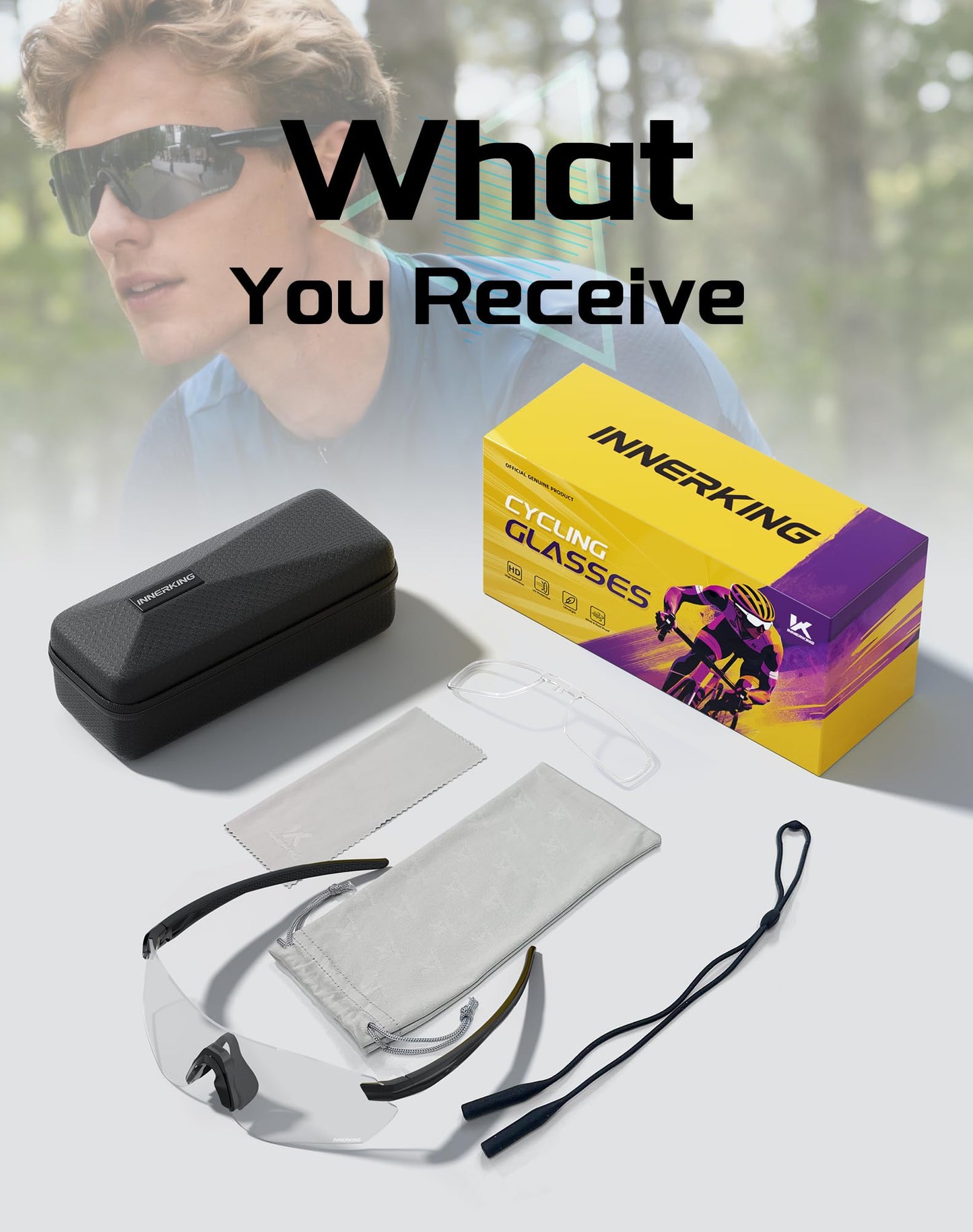 InnerKing Photochromic Cycling Glasses