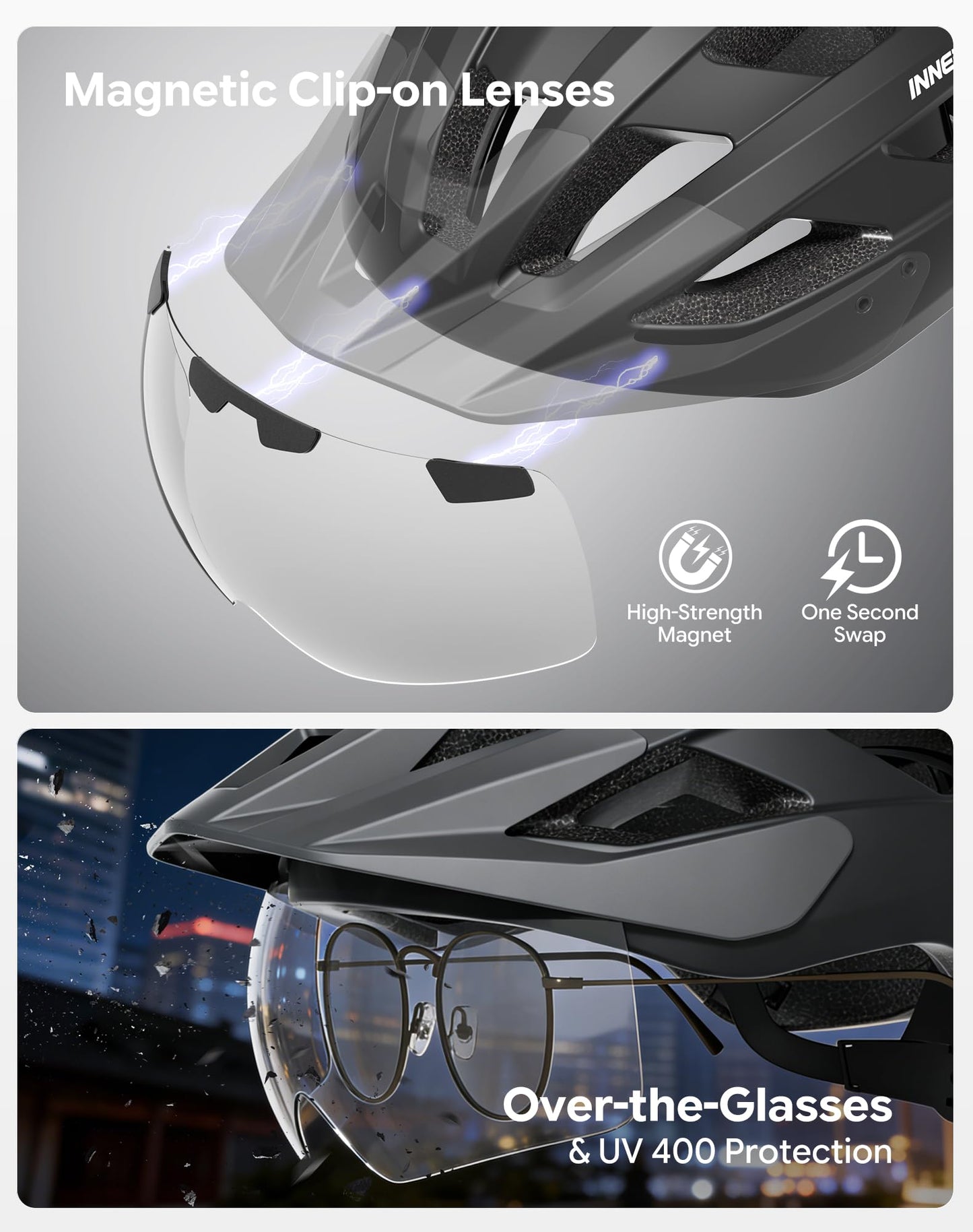 InnerKing Cycling Helmet with Rear Light