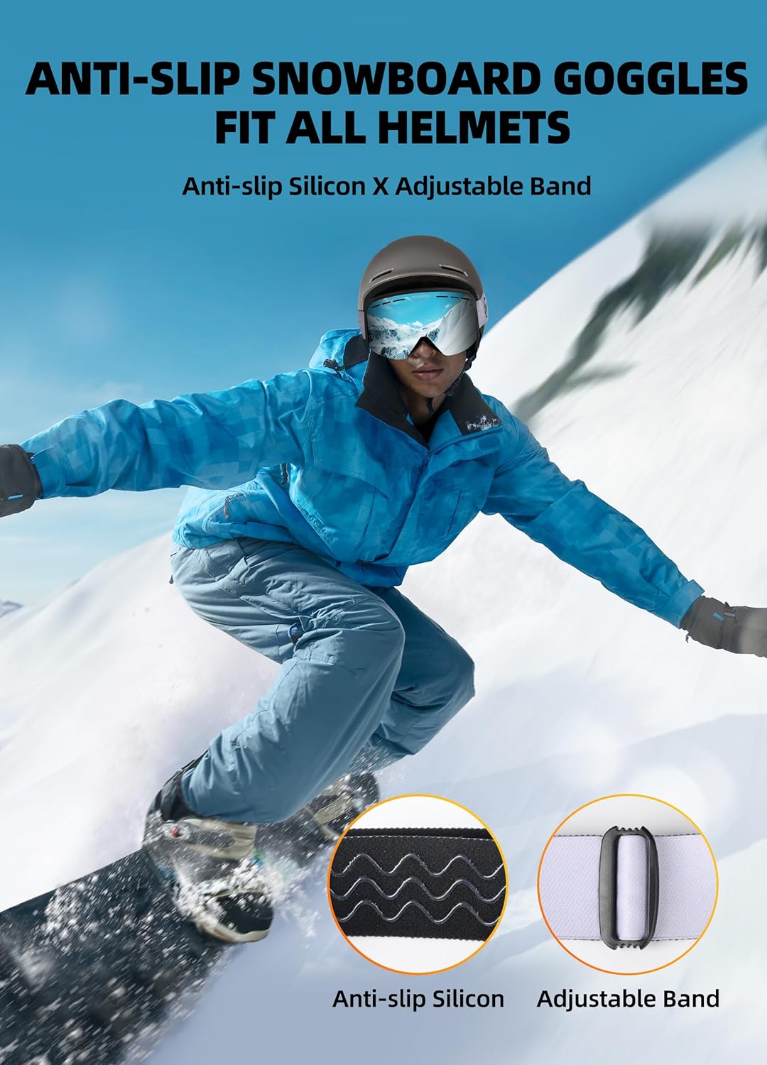 InnerKing OTG Ski & Snowboard Goggles