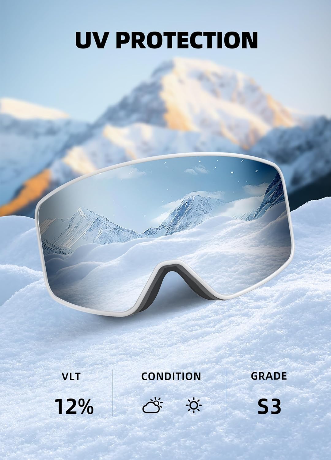 InnerKing Kids Ski Helmet with Goggles