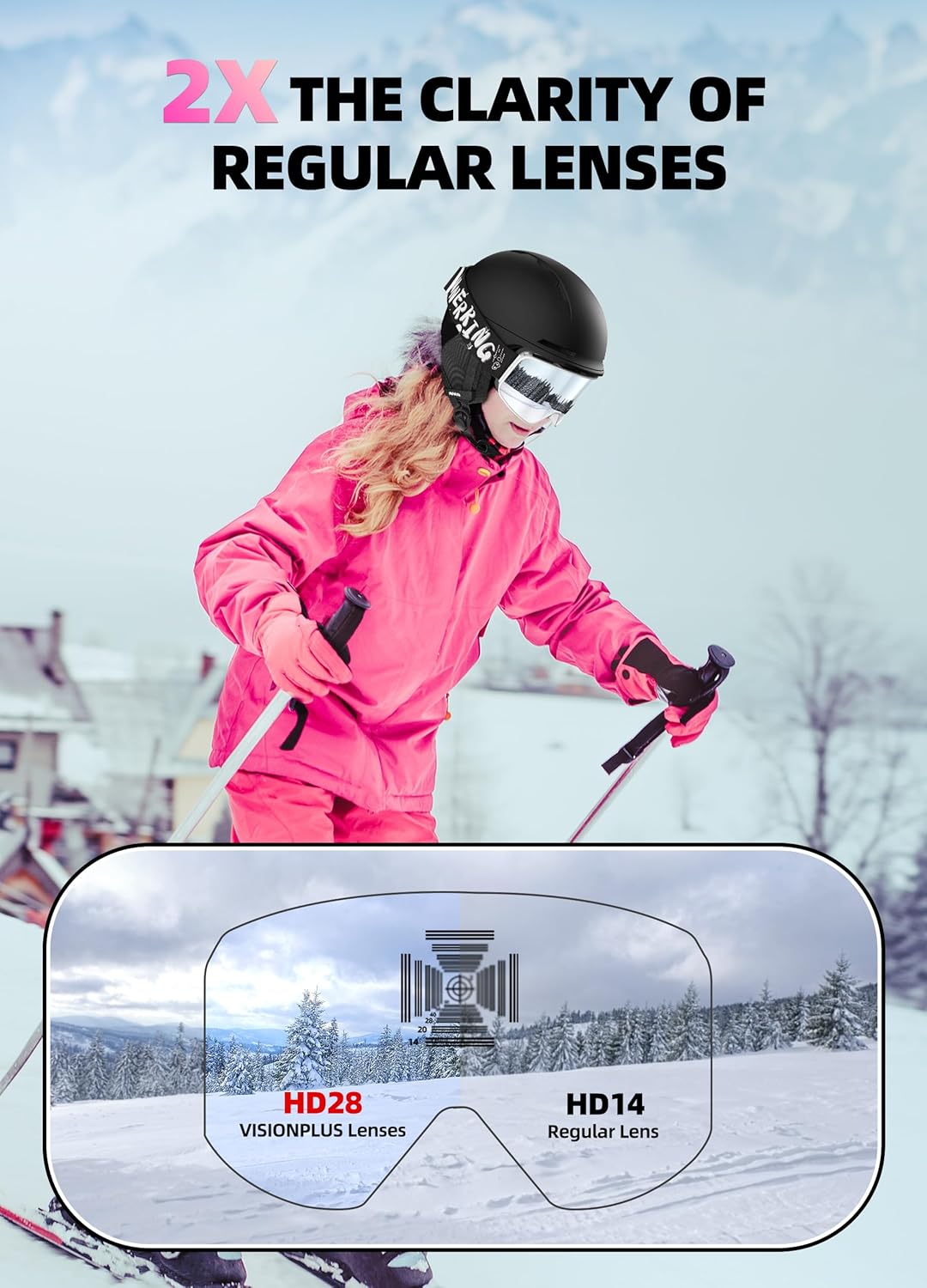 InnerKing Kids Ski Helmet with Goggles