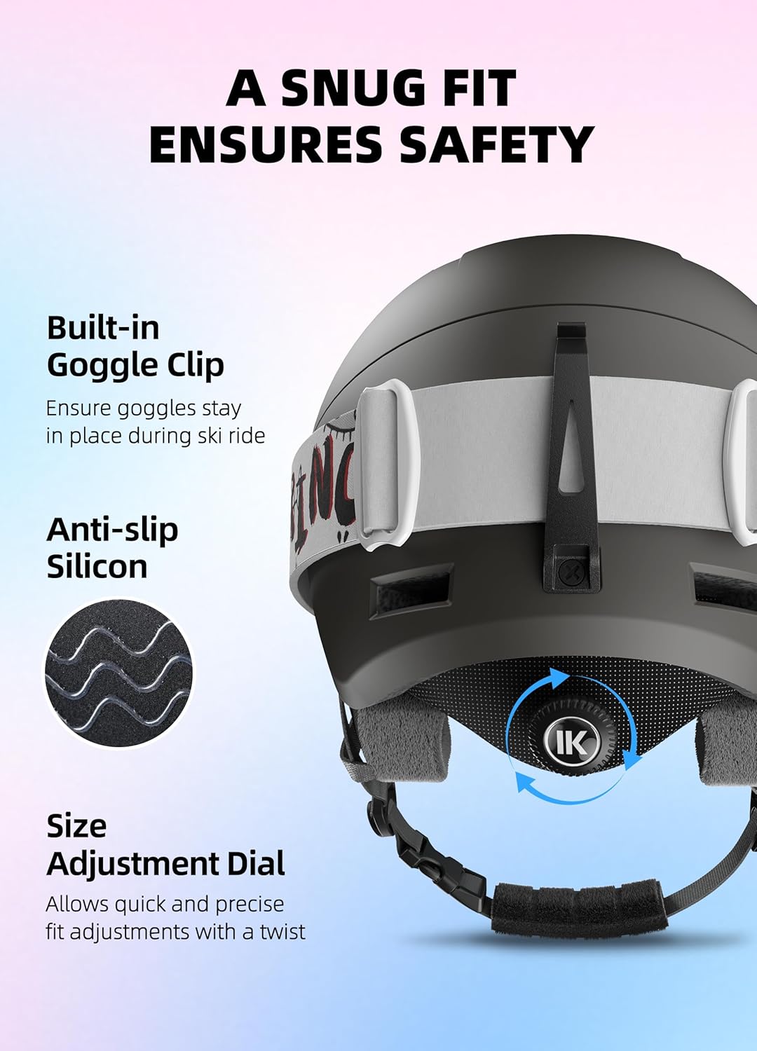 InnerKing Kids Ski Helmet with Goggles