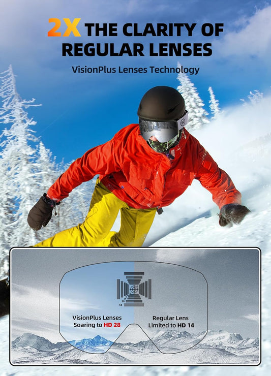 InnerKing OTG Ski & Snowboard Goggles