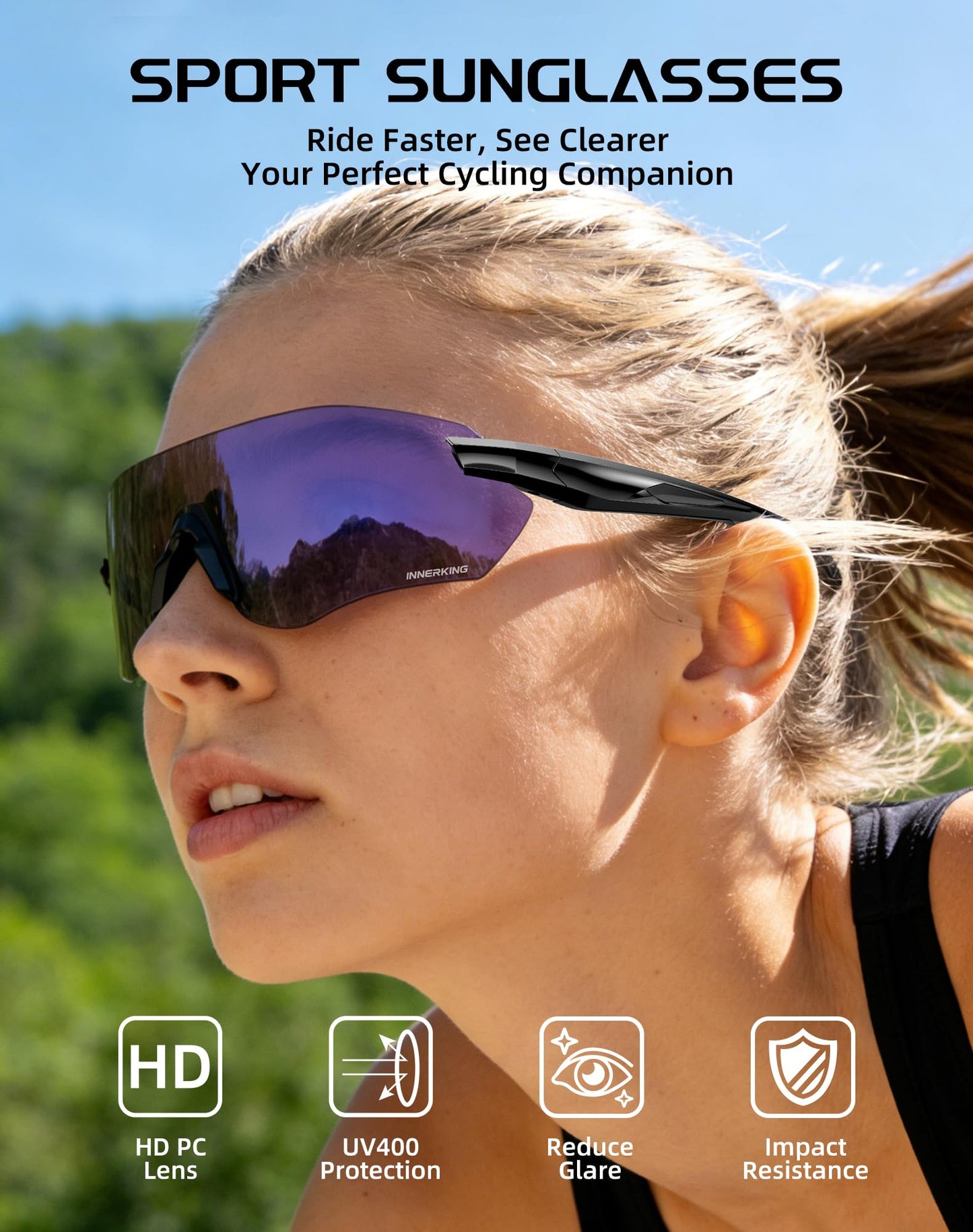InnerKing Photochromic Cycling Glasses