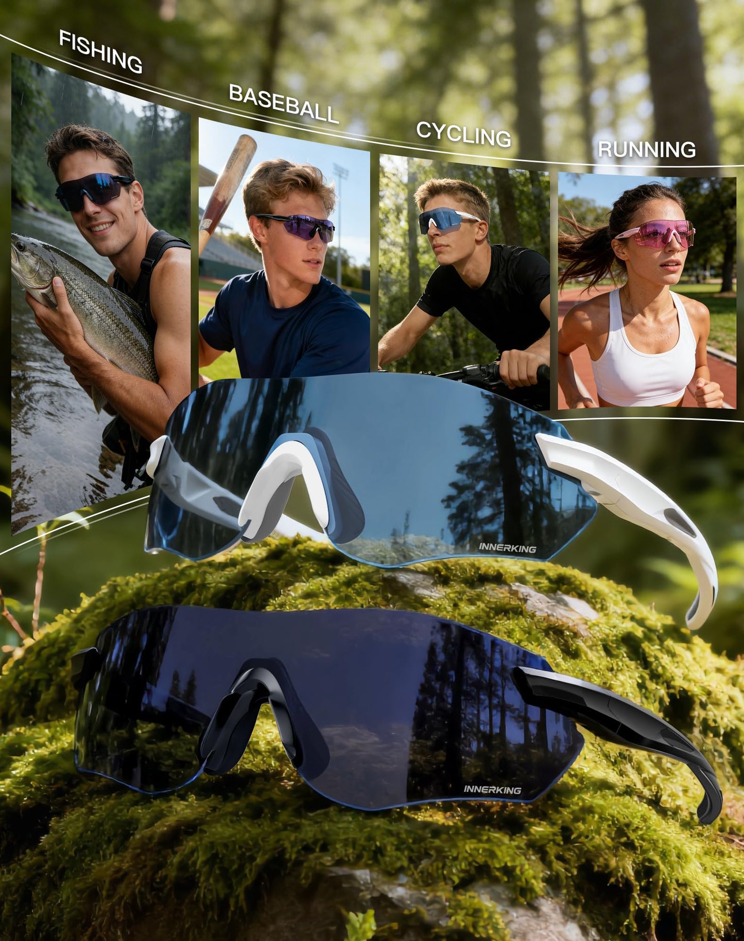 InnerKing Photochromic Cycling Glasses